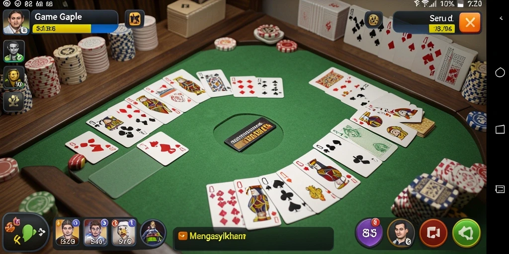 Tampilan gameplay Gaple yang seru dan kompetitif di 8ZK.