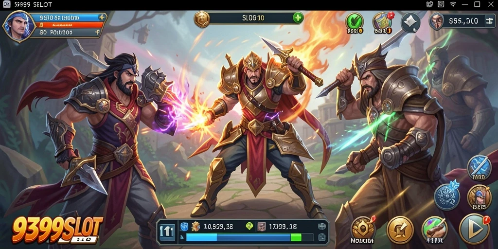 Screenshot menampilkan gameplay seru dari 9399SLOT dengan tampilan slot yang menarik.