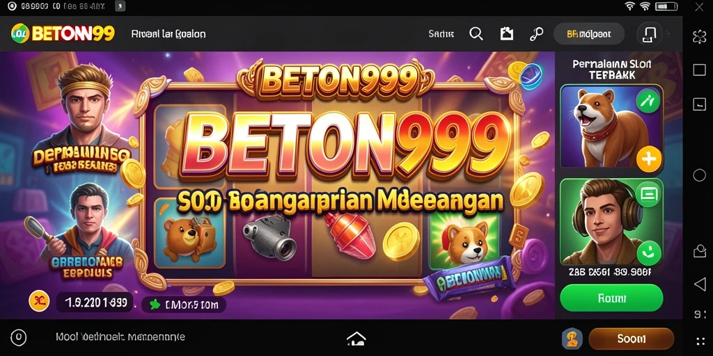 Screenshot BETON999 menampilkan gameplay seru dan grafis menawan dari permainan Slot.