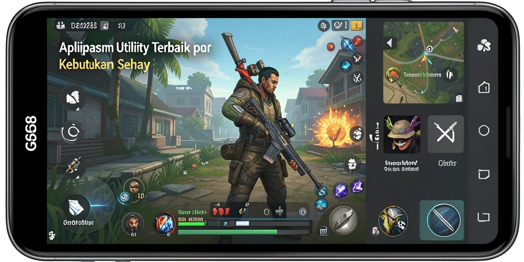 Screenshot utama G668 menampilkan antarmuka aplikasi Utility yang menarik.