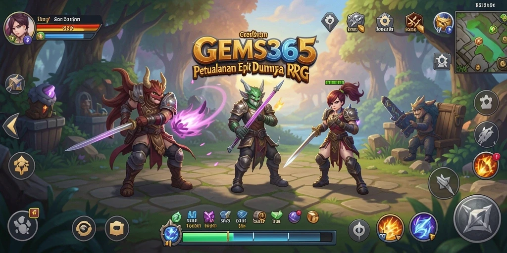 Gameplay RPG yang mendebarkan dan seru di GEMS365.