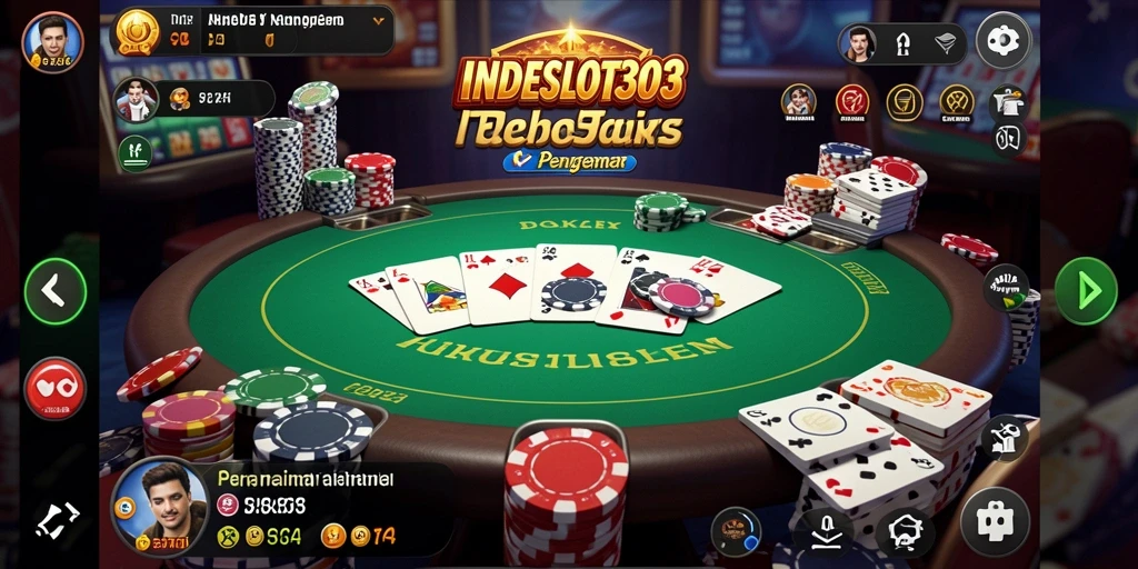 Gameplay menarik dari INDESLOT303 menampilkan momen pada meja Poker.