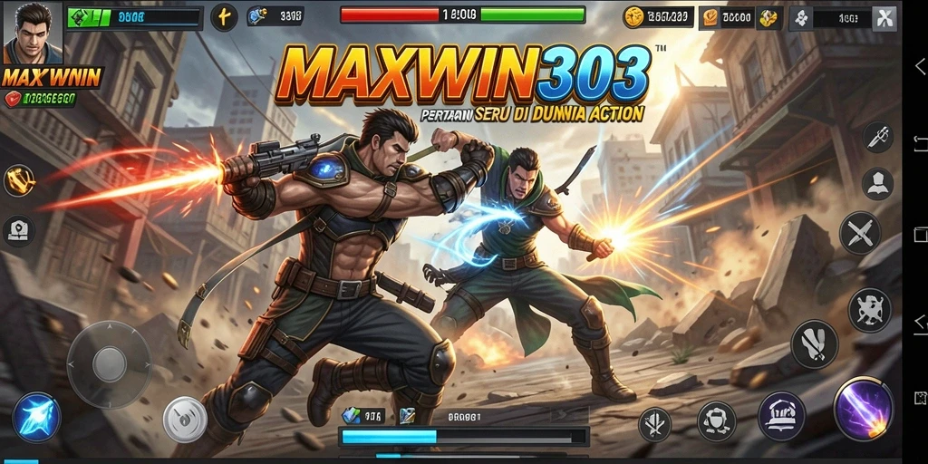 Tampilan seru gameplay MAXWIN303 yang penuh aksi.