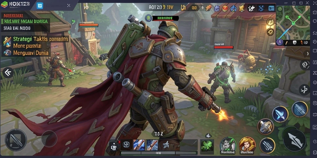 Tangkapan layar gameplay NOX123 yang menegangkan dan strategis.