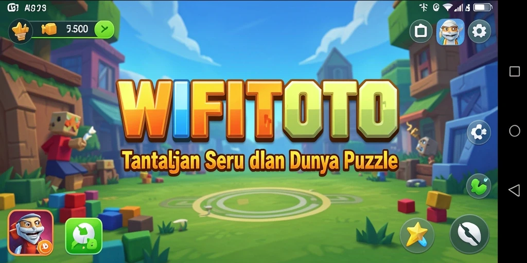 Gameplay seru WIFITOTO menantang para pemain puzzle.