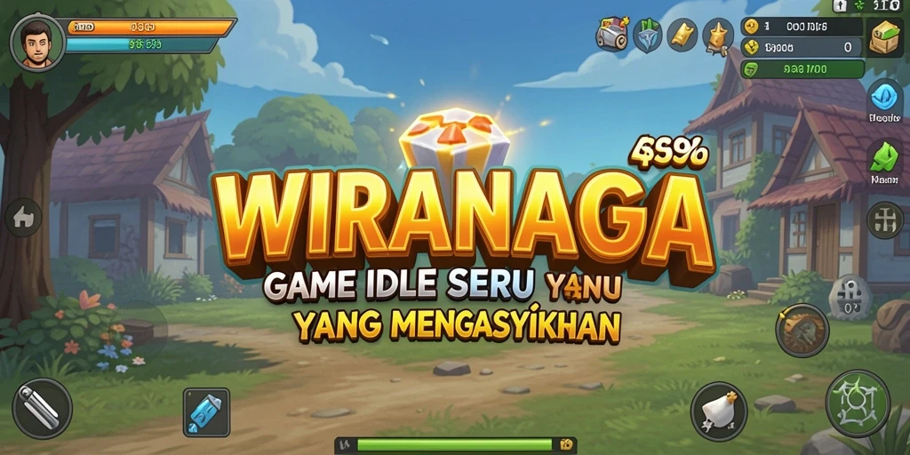 Screenshot utama WIRANAGA menampilkan gameplay seru yang santai.