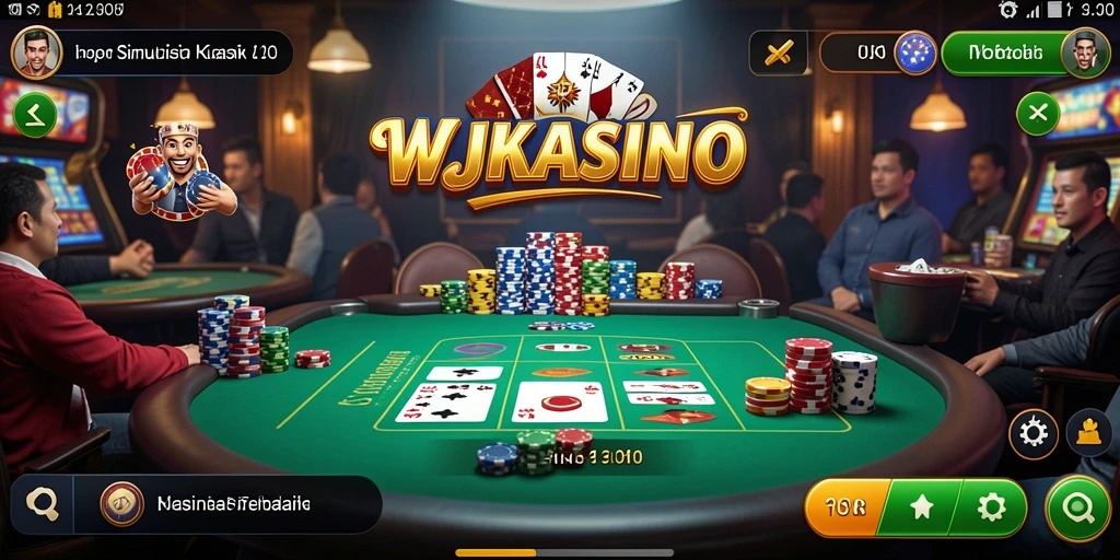 Screenshot WJKASINO menampilkan aksi seru permainan kasino.